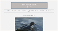 Desktop Screenshot of kimberlybeck-art.com