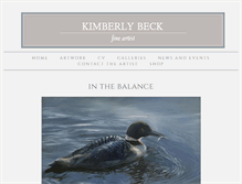 Tablet Screenshot of kimberlybeck-art.com